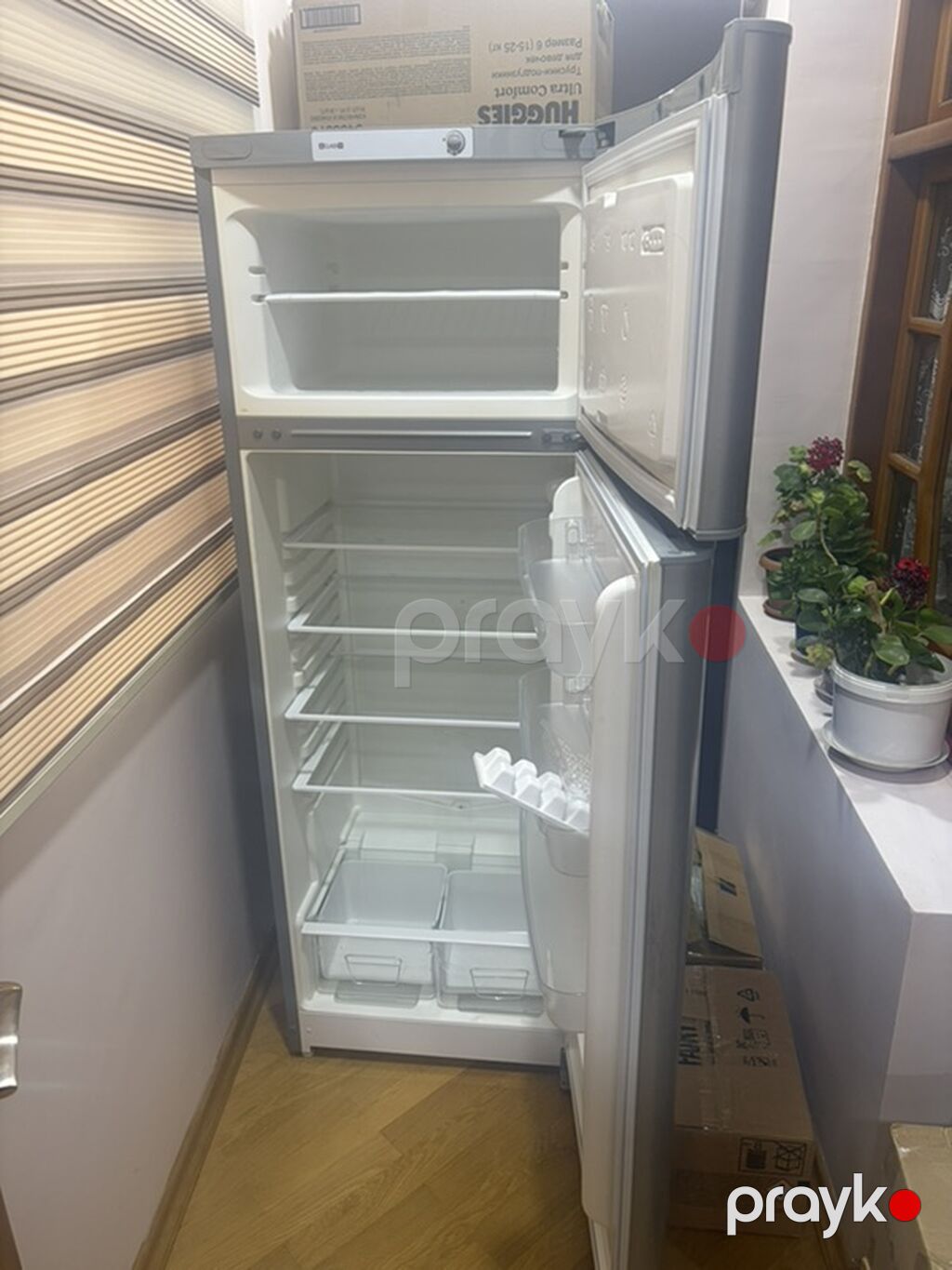 Indesit iki qapılı soyuducu - Rəng: metalik/gümüşü - Üst kamera — Soyuducular, Bakı (2)