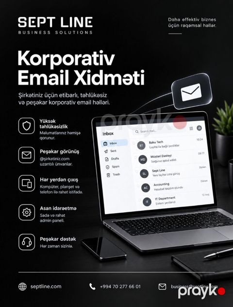 Korporativ Email Xidməti – Sept Lıne Business Solutions Şirkətiniz — Bakı
