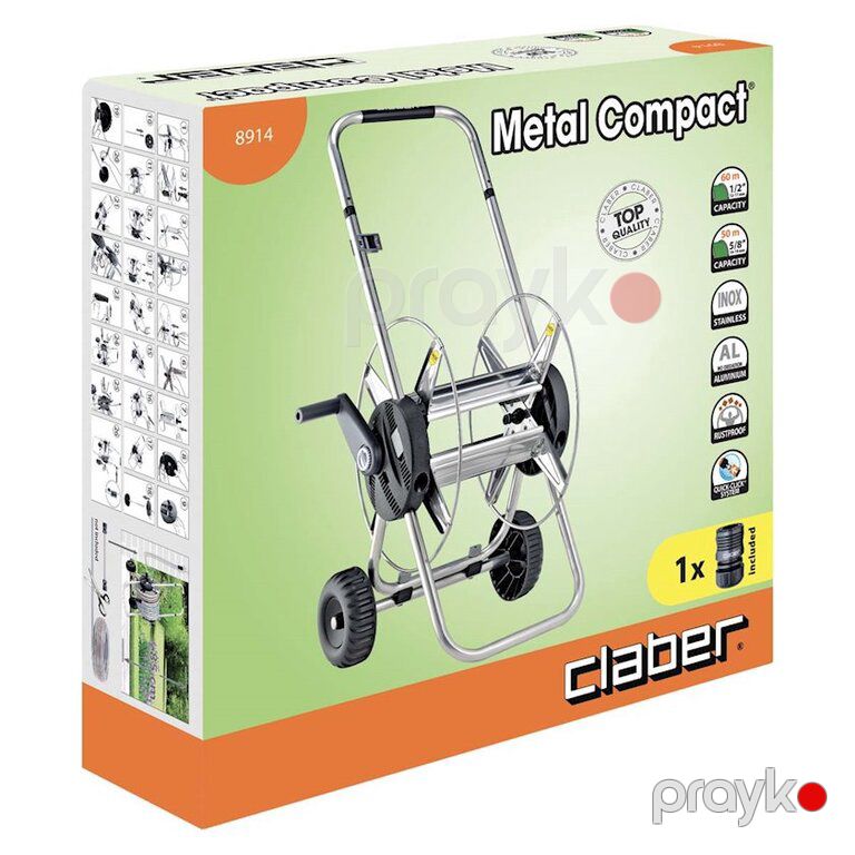 Şlanq arabası Claber Metal Compact 8914 — Dacha və bağ, Bakı (3)