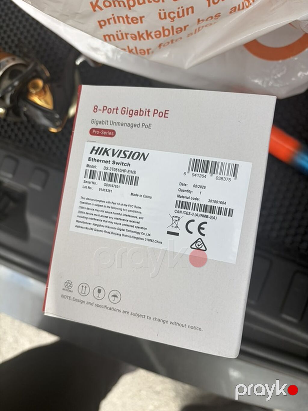 Hikvision DS-3T0510HP-E/H(S) – 8 Portlu Gigabit Unmanaged PoE Switch — Şəbəkə və server avadanlığı, Xırdalan (2)