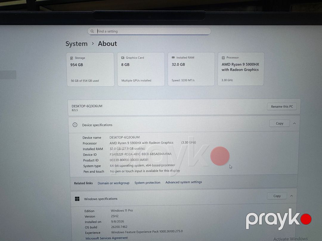 Lenovo IdeaPad 5 Pro 16ACH6 32GB RAM 1TB SSD — Noutbuklar, Bakı (7)