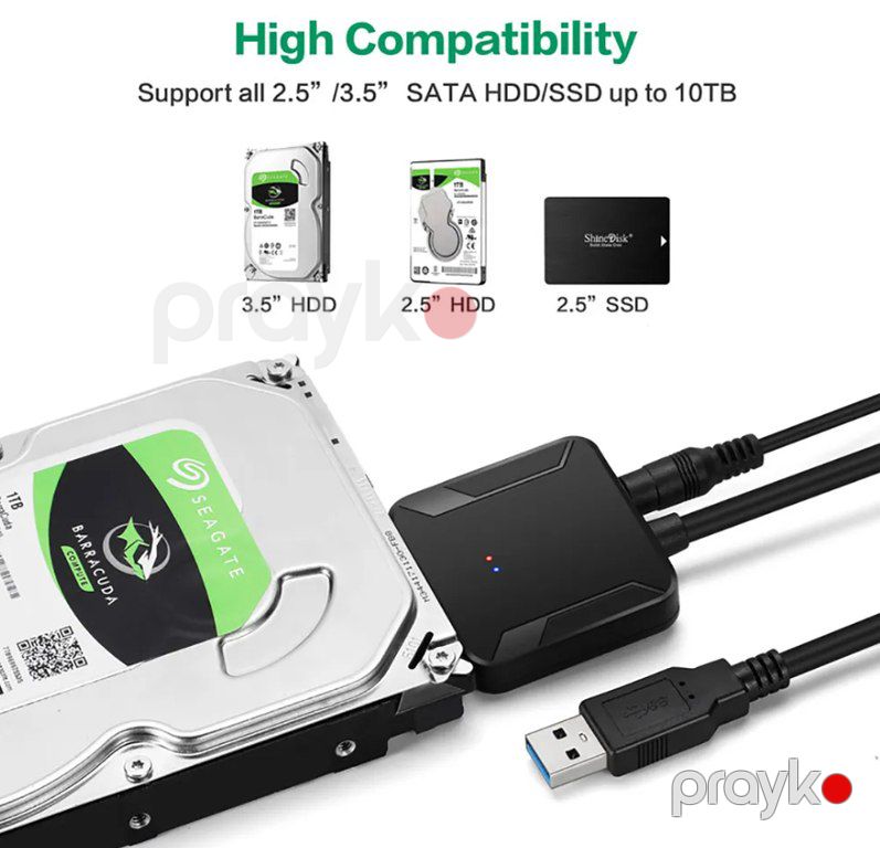 Konverter "HDD 2.5/3.5- Sata port to USB 3.0" — Kompüterlər və noutbuklar, Bakı (2)