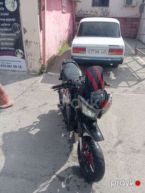 MVR şəhər tipli motosiklet - Kuzov: naked/street dizayn, qara rəngli — Digah