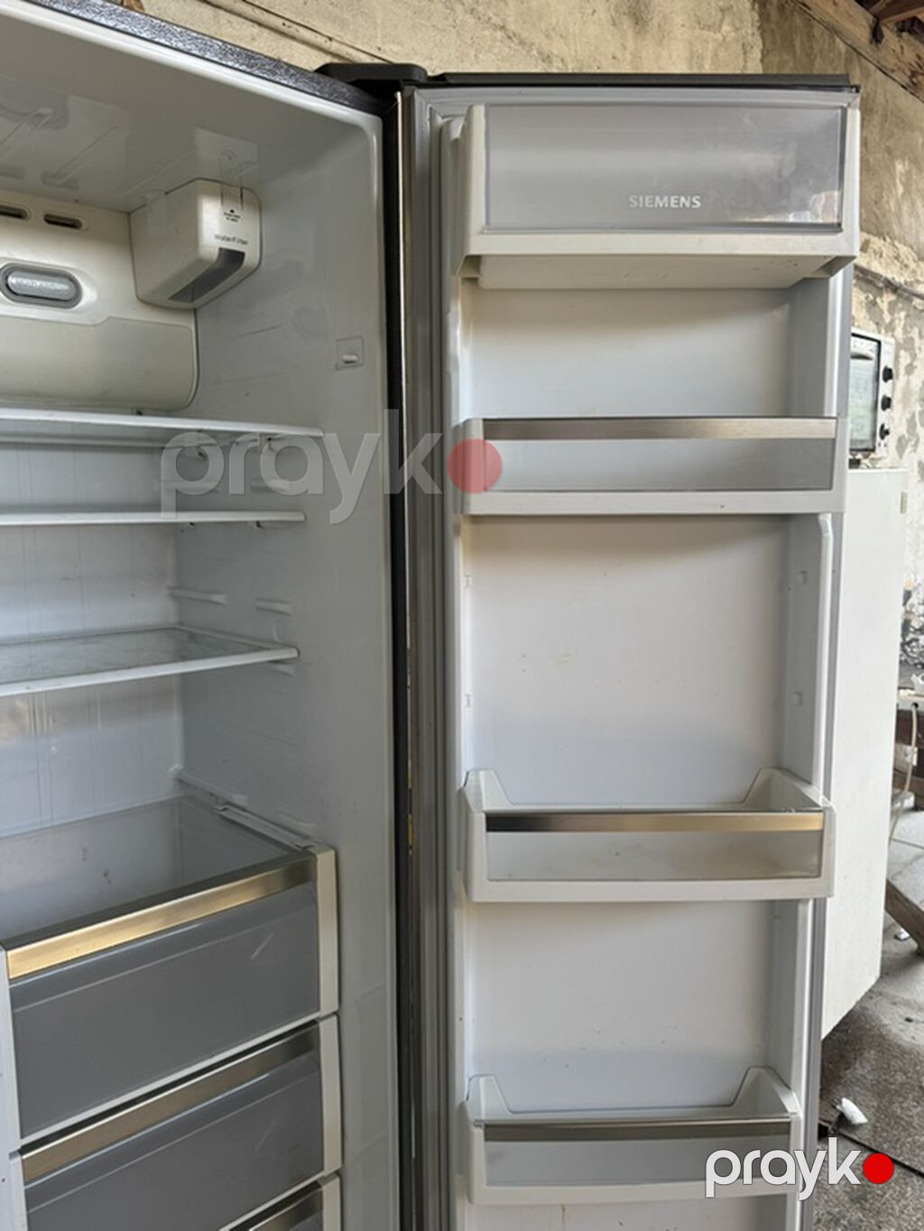 Siemens side-by-side soyuducu - Rəng/material: paslanmayan polad — Soyuducular, Masazır (6)