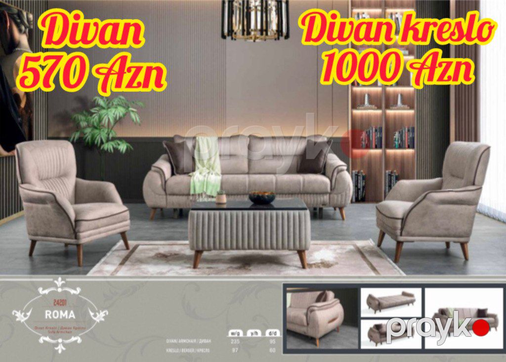 Divan və kreslolar — Mebel, Bakı (10)