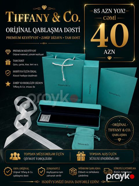 Tiffany Co qablaşma dəsti — Bakı