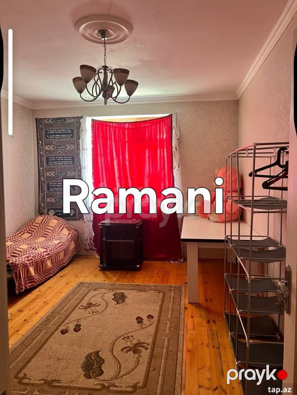 Ramani Sosial Binalarda 1 otaqli temirli esyali Bina evi kiraye — Mənzil, Bakı (2)