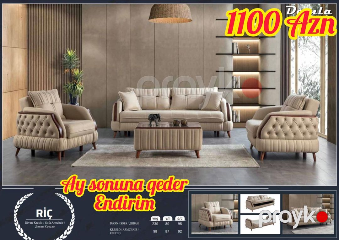 Divan və kreslolar — Mebel, Bakı (12)