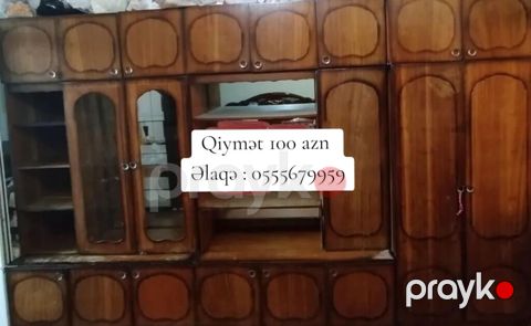 Taxta divar qorka (mebel sistemi) - Material: taxta/şpon örtüklü — Bakı