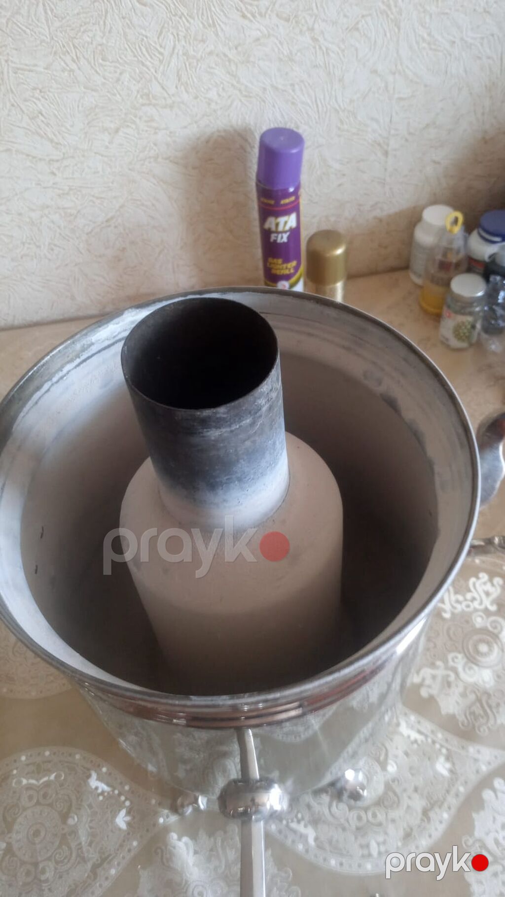 Klassik kömür/odun samovarı - Material: cilalanmış metal gövdə — Samovarlar, Bakı (2)