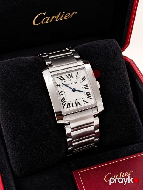 Cartier Tank Francaise kişi qol saatı - Model: Cartier Tank Française — Bakı