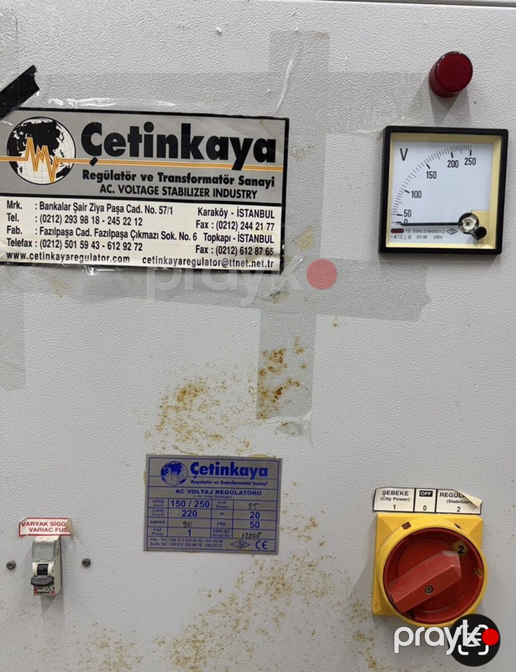 Çetinkaya AC Gərginlik Regulyatoru - Marka/model: Çetinkaya – AC — Gərginlik stabilizatoru, Bakı (2)