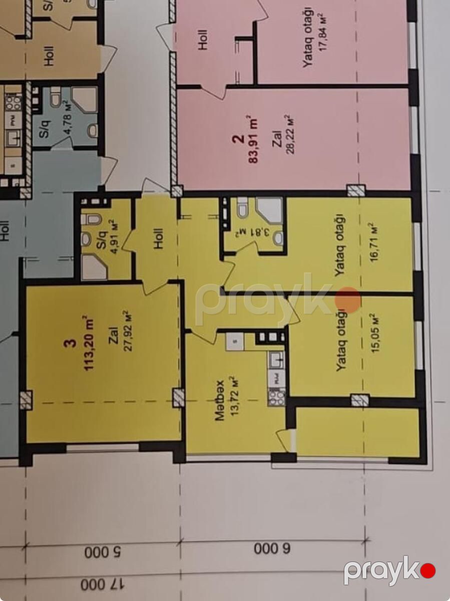 Satılır 3 otaqlı yeni tikili 113 m² — Mənzil, Bakı (2)