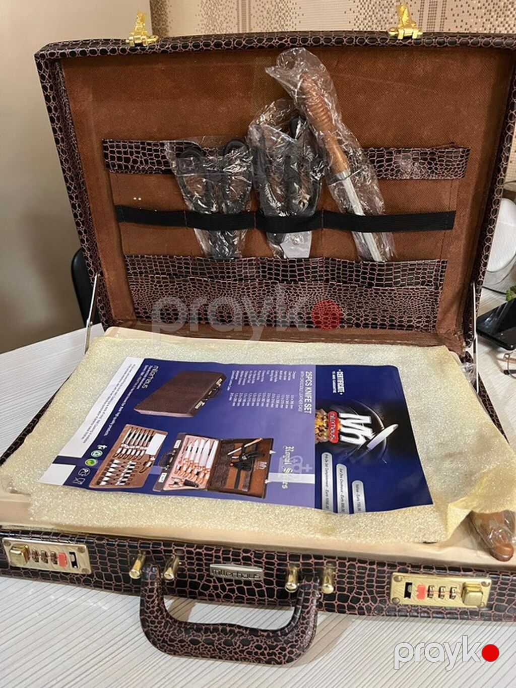 Millerhaus 25 parça bıçaq dəsti – kroko naxışlı kombinasiyalı kodlu — Bıçaqlar və doğrama taxtaları, Bakı (3)