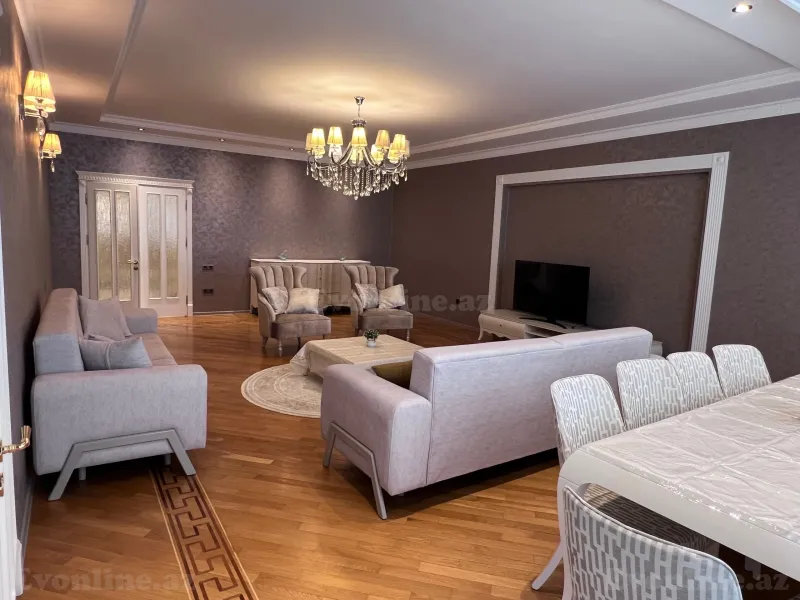 Kirayə verilir 3 otaqlı Mənzil Yeni tikili 170 m² Bakı, Nərimanov r., Nəriman Nərimanov m., N.Nərimanov pr — Bakı