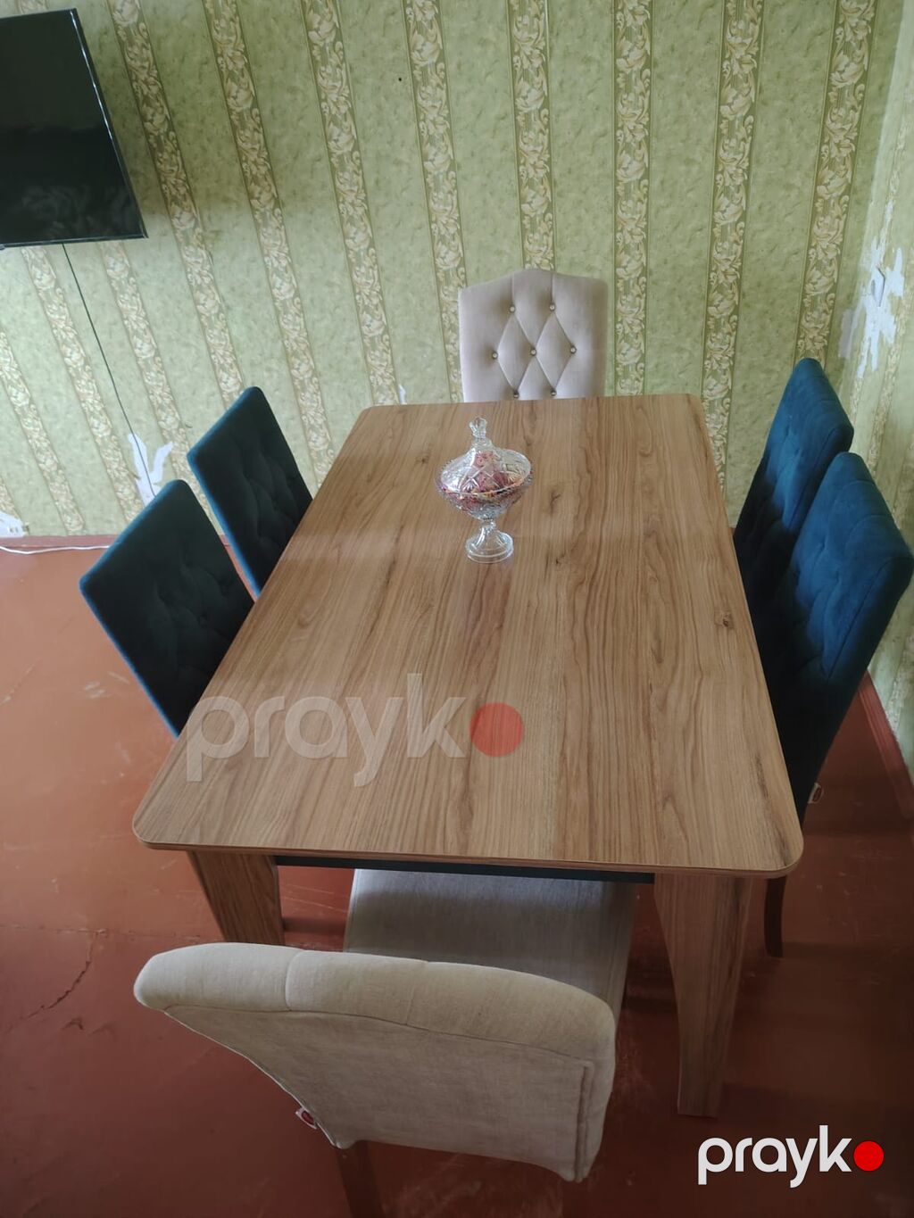 Masa və 6 oturacaq 250 Azn.Embavoddan alınıb az işlenib teze kimidi — Masalar və stullar, Digah (2)