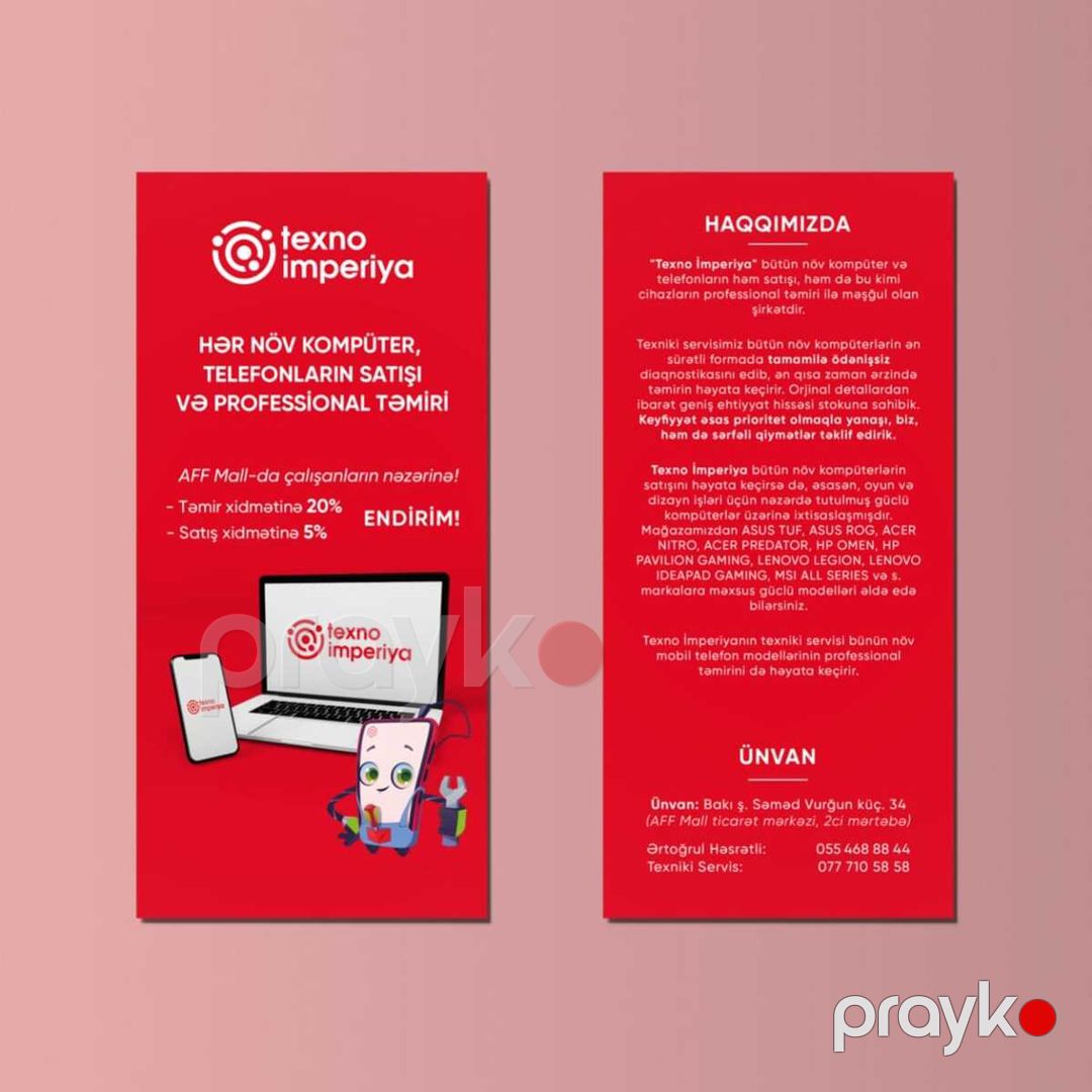 Flayer sifarişi — Reklama, IT, marketing, Bakı (2)
