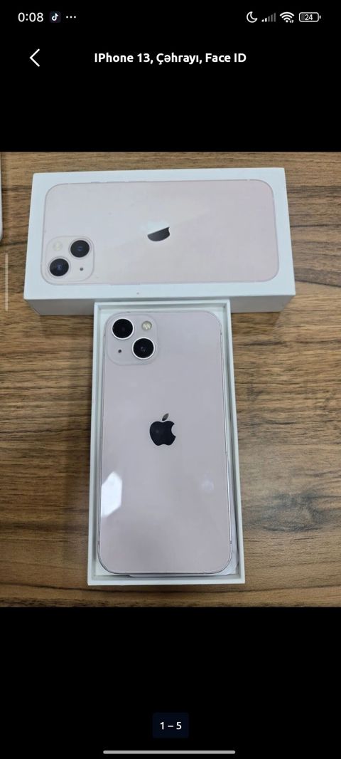 IPhone 13, 256 GB, Çəhrayı, Face ID — Bakı