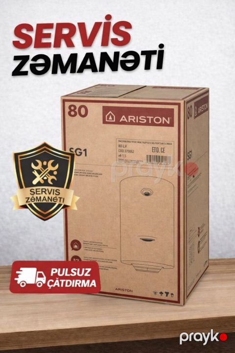 Su qızdırıcısı Ariston 80 lt — Bakı