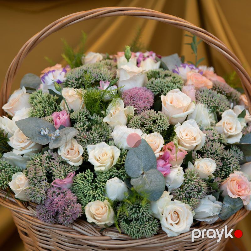 Səbətdə kompozisiya - code:8007 — Bitkilər, Bakı (3)