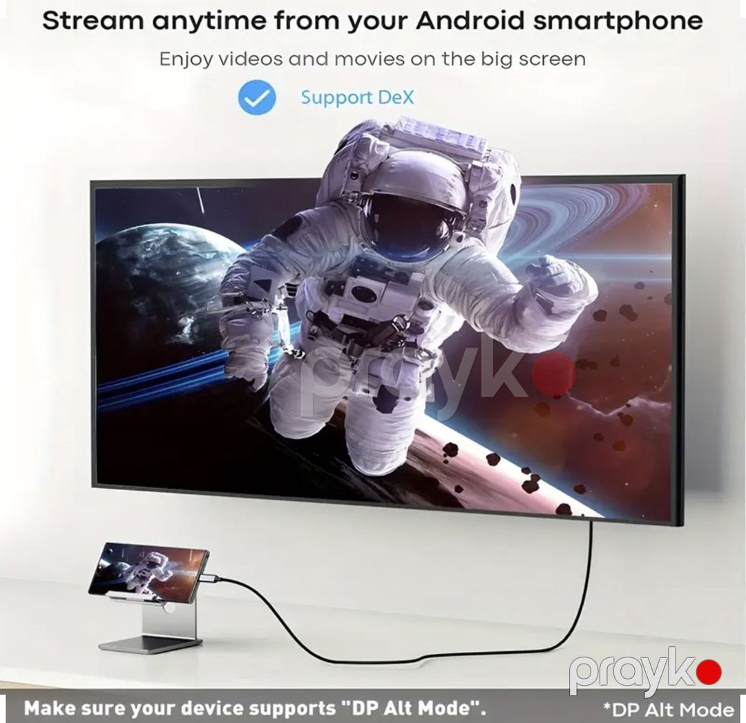 Type-C to HDMI kabel 4K — Periferik cihazlar, Bakı (5)