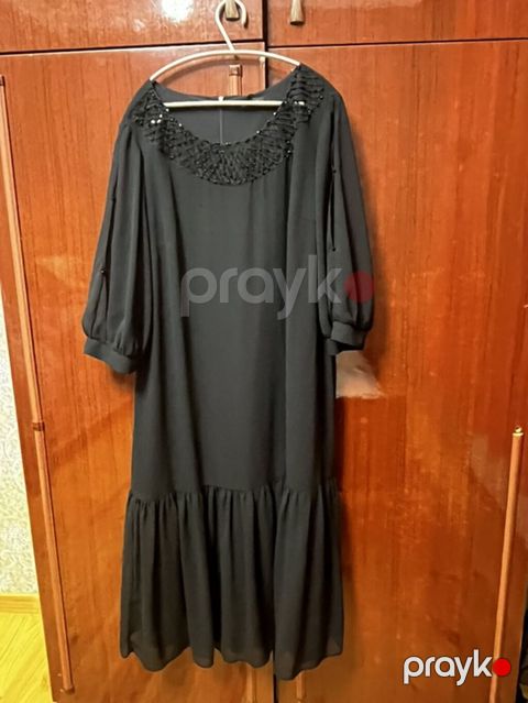 Qara uzun don – Ngreal 13418 (etiketdə “Elbise”, ölçü: 48) - Rəng — Masazır