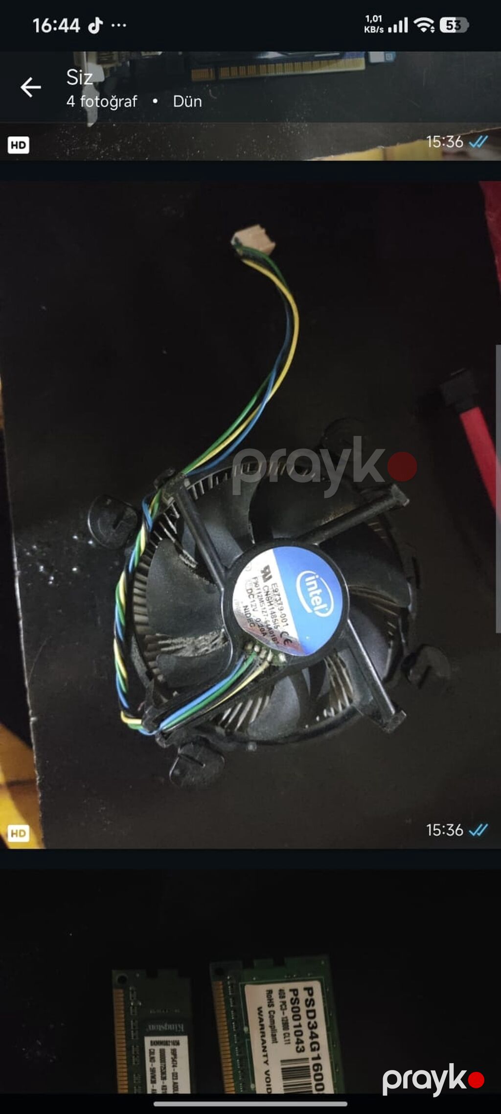 Videokart: Gıgabyte və Prosessor soyuducusu: Intel stok cooler 2si bir — Qrafik kartlar, Bakı (2)