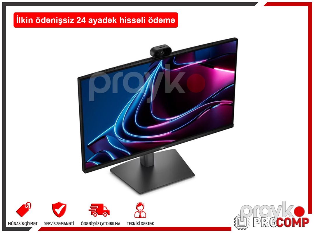 Dell Pro P 24 Usb-c Hub Webcam Monitor - P2426HEV 210-BVHW — Kompüterlər və noutbuklar, Bakı (2)