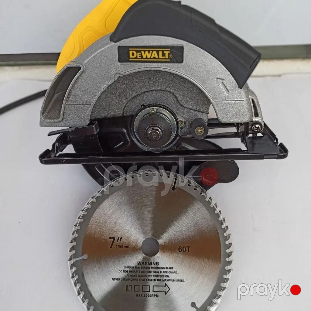 Dewalt dairəvi mişar (185 mm) - Güc: 1680 W - Gərginlik: 220 V, 50/60 — Testerler və labirintlər, Digah (8)