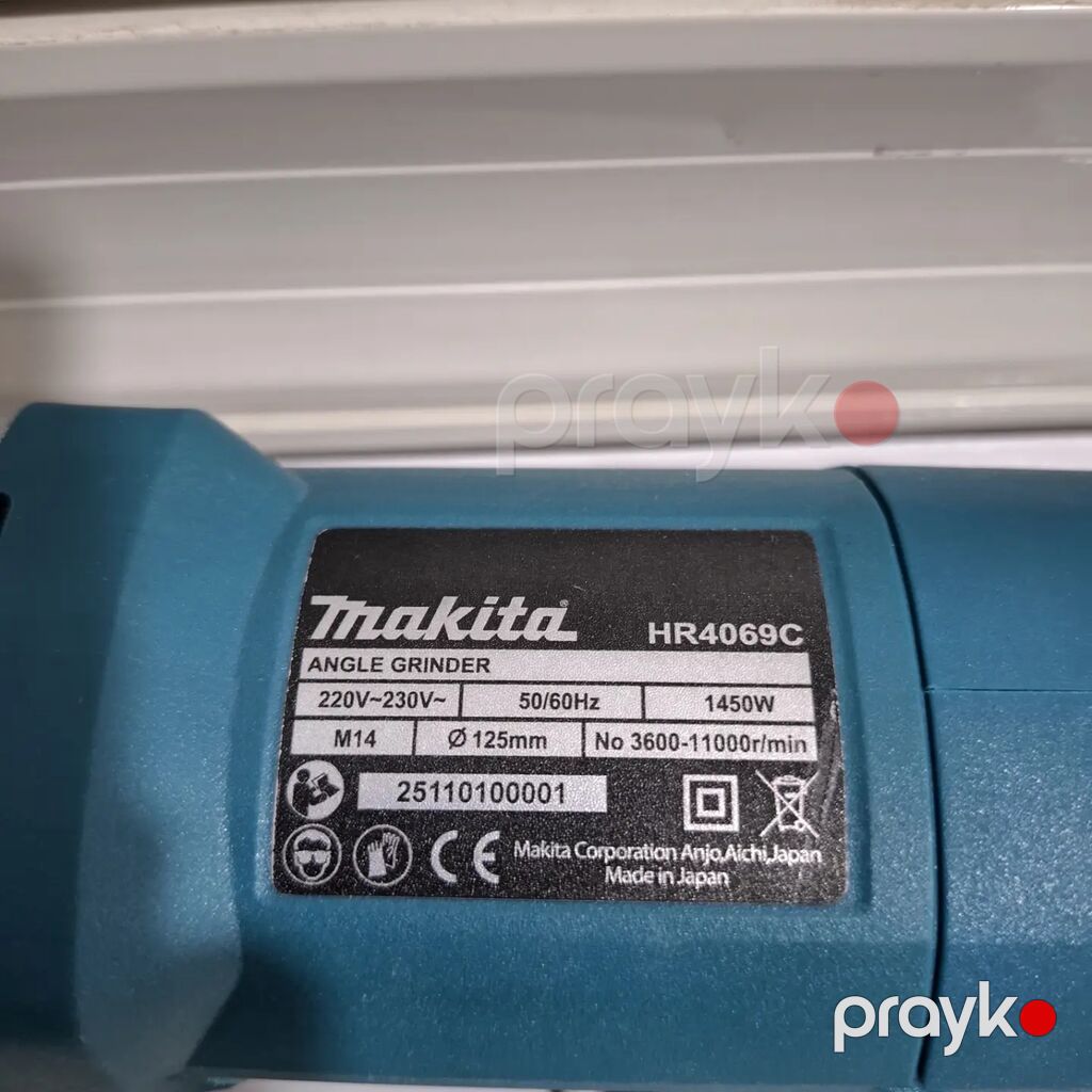 Makita HR4069C bucaqslı daşlayıcı (Angle Grinder) Texniki — Zımpara maşınları, Digah (4)