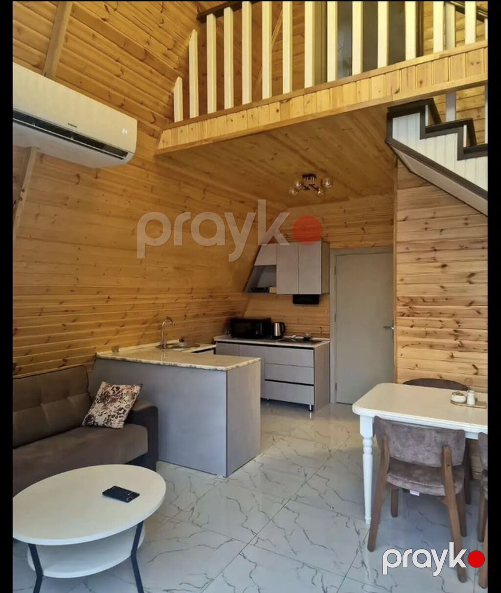A‑frame üslubunda taxta kottec – şəxsi həyətyanı sahə və hovuzla — Ev, villa, Şəki (6)