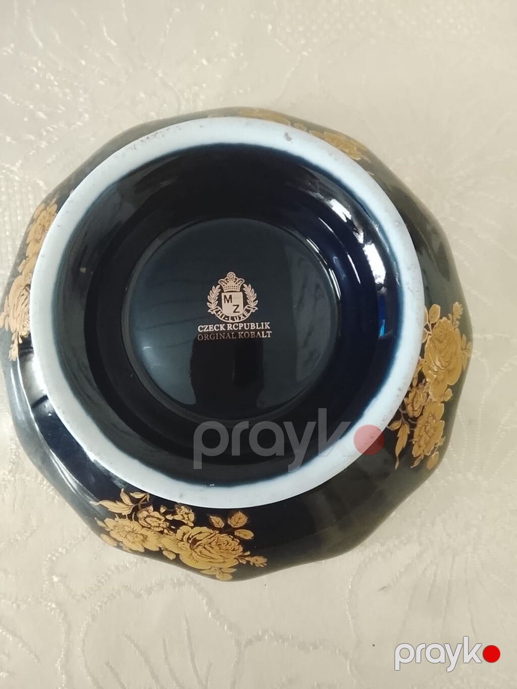MZ (Czech Republic) Original Kobalt – 2 ədəd dekorativ qab — Süfrə qabı, Xırdalan (2)