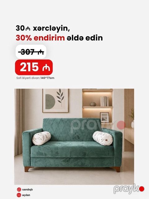 Divan Sofi Zəmanət: Rəsmi 2 il zəmanət verilir Ödəniş və — Bakı