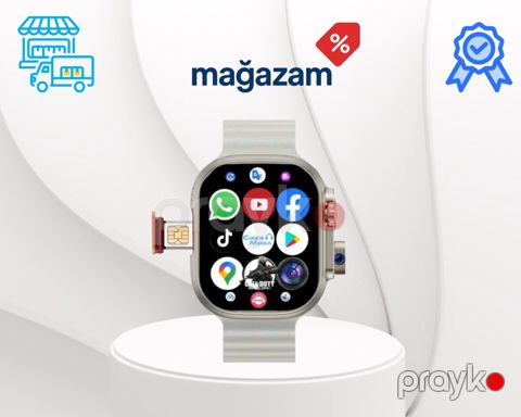 Smart saat "HW Ultra 2 Silver" — Bakı