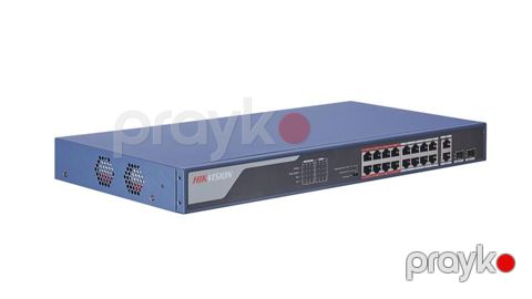 Hikvision 16 Port Fast Ethernet Smart POE Switch(DS-3E0318P-El) — Bakı