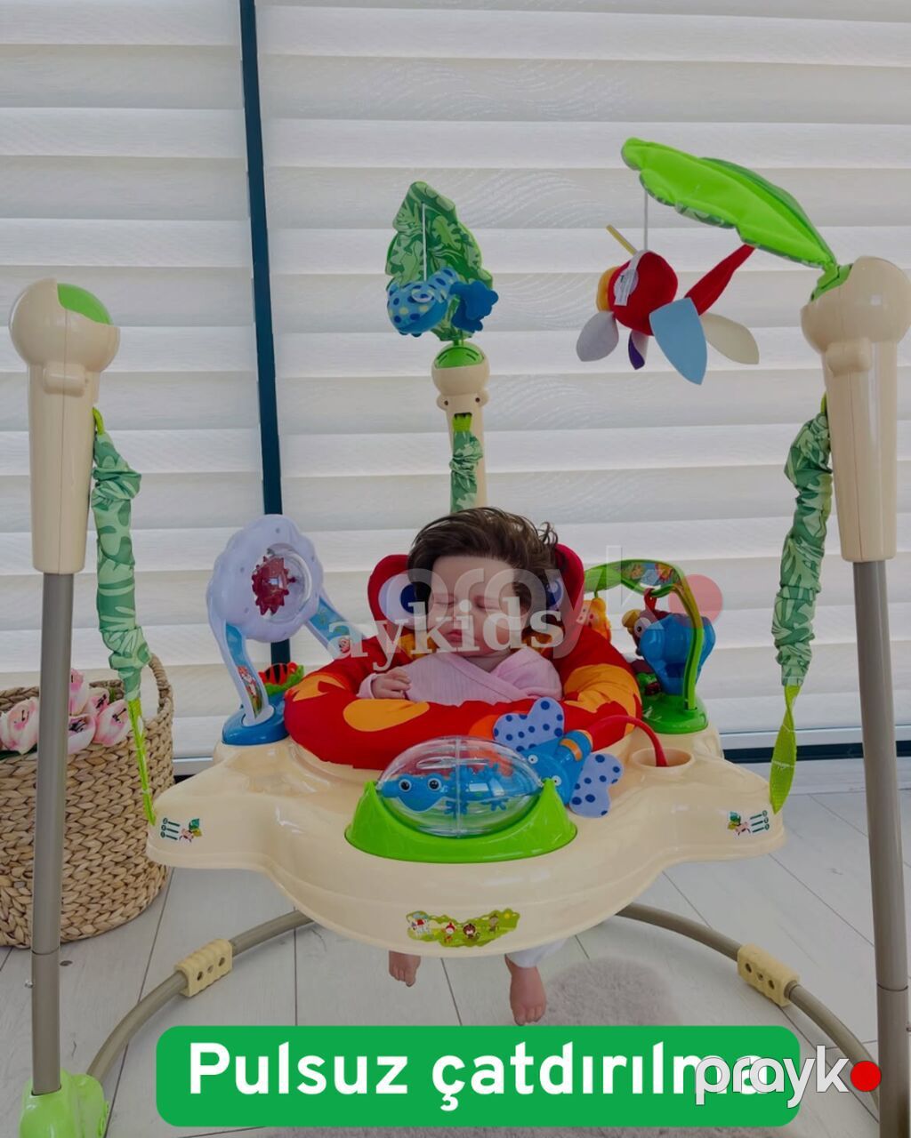 Qaçırılmaz aksiya jumper tropıc fun – körpələr üçün — Inkişaf edir oyuncaqlar, Bakı (5)