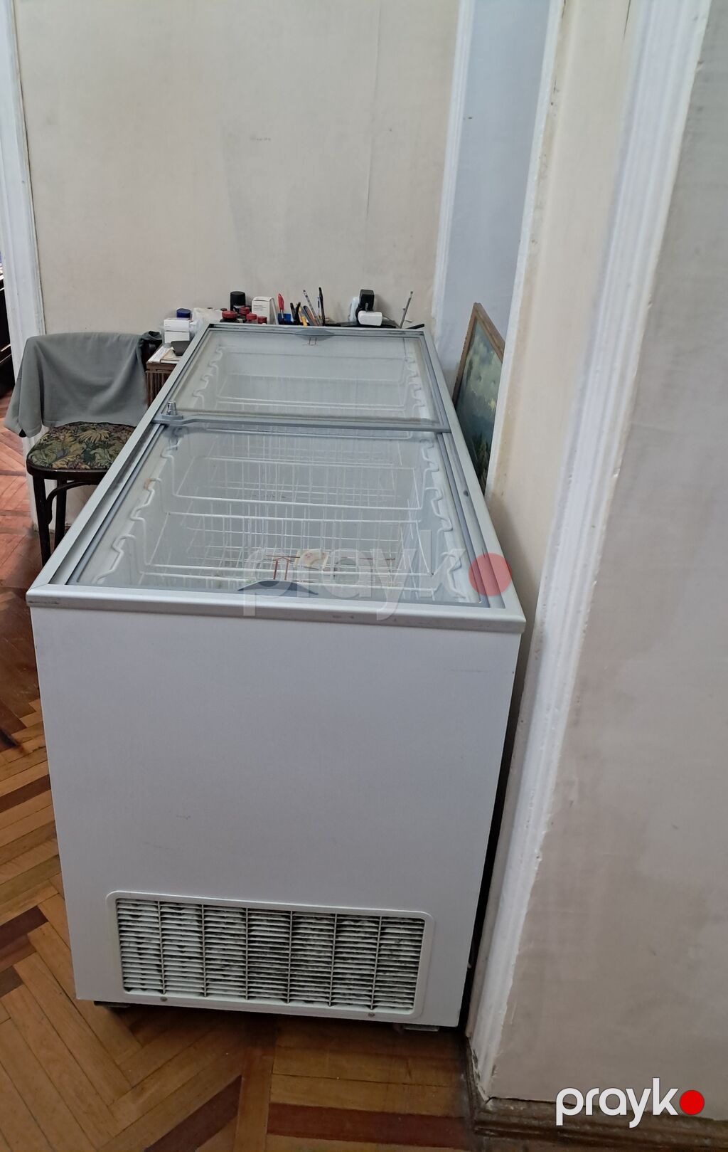 Uğur markalı şüşə qapaqlı komersiya dondurucu vitrini. 1 il işlənib — Soyuq vitrini, Bakı (3)