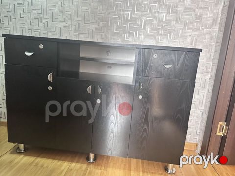 Qara rəngli çoxfunksiyalı bufet/komod - Material: taxta əsaslı lövhə — Bakı