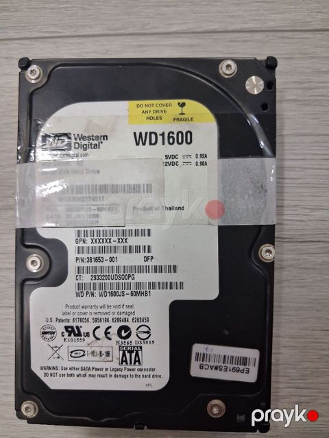 Western Digital WD1600 sərt disk - Model: WD1600JS (WD1600JS-60MHB1) — Bakı