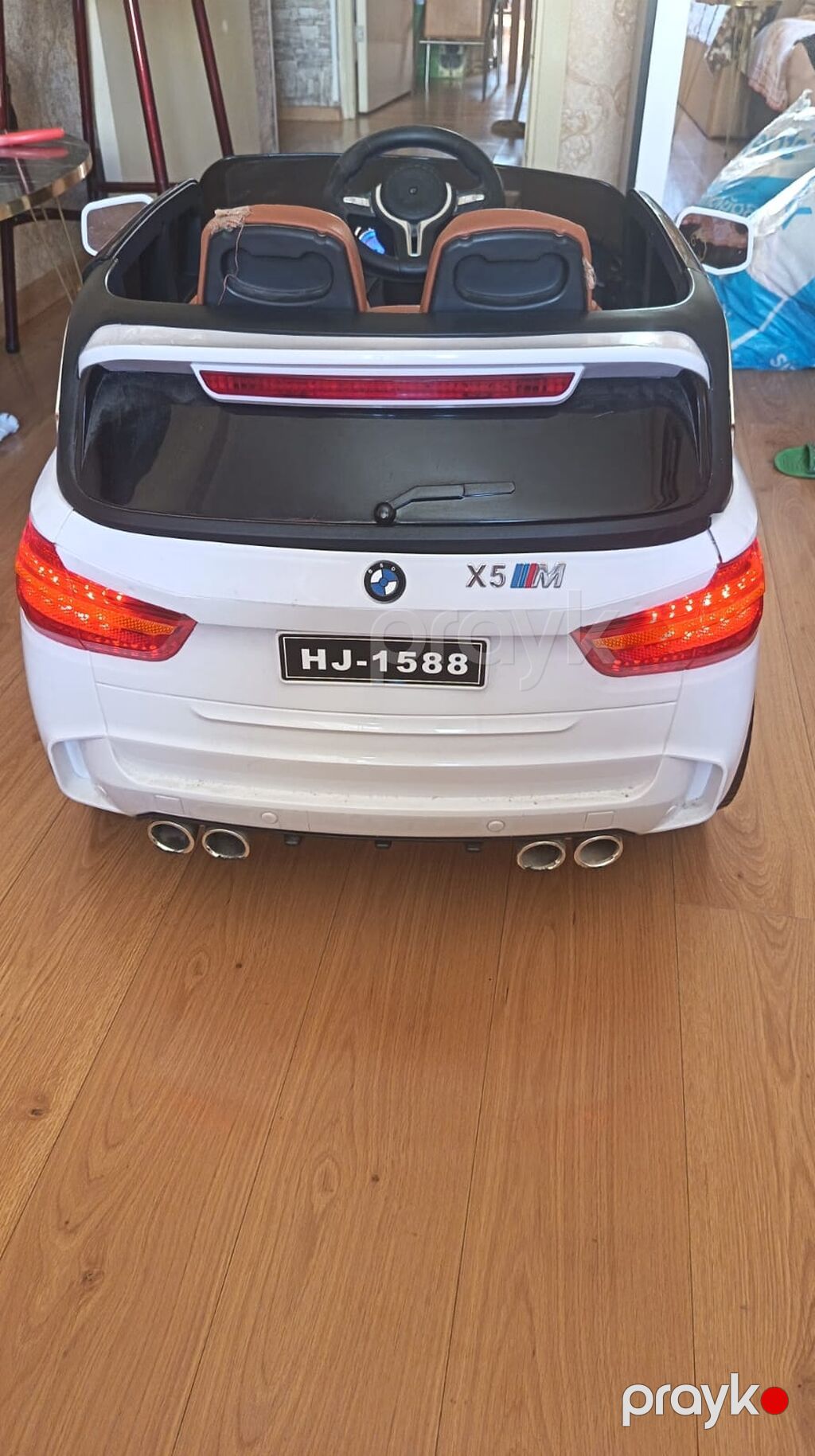 Uşaq üçün avtomobil – BMW üslublu, nömrə HJ-1588, arxa hissədə “X5 M” — Uşaq avtomobilləri, Bakı (2)