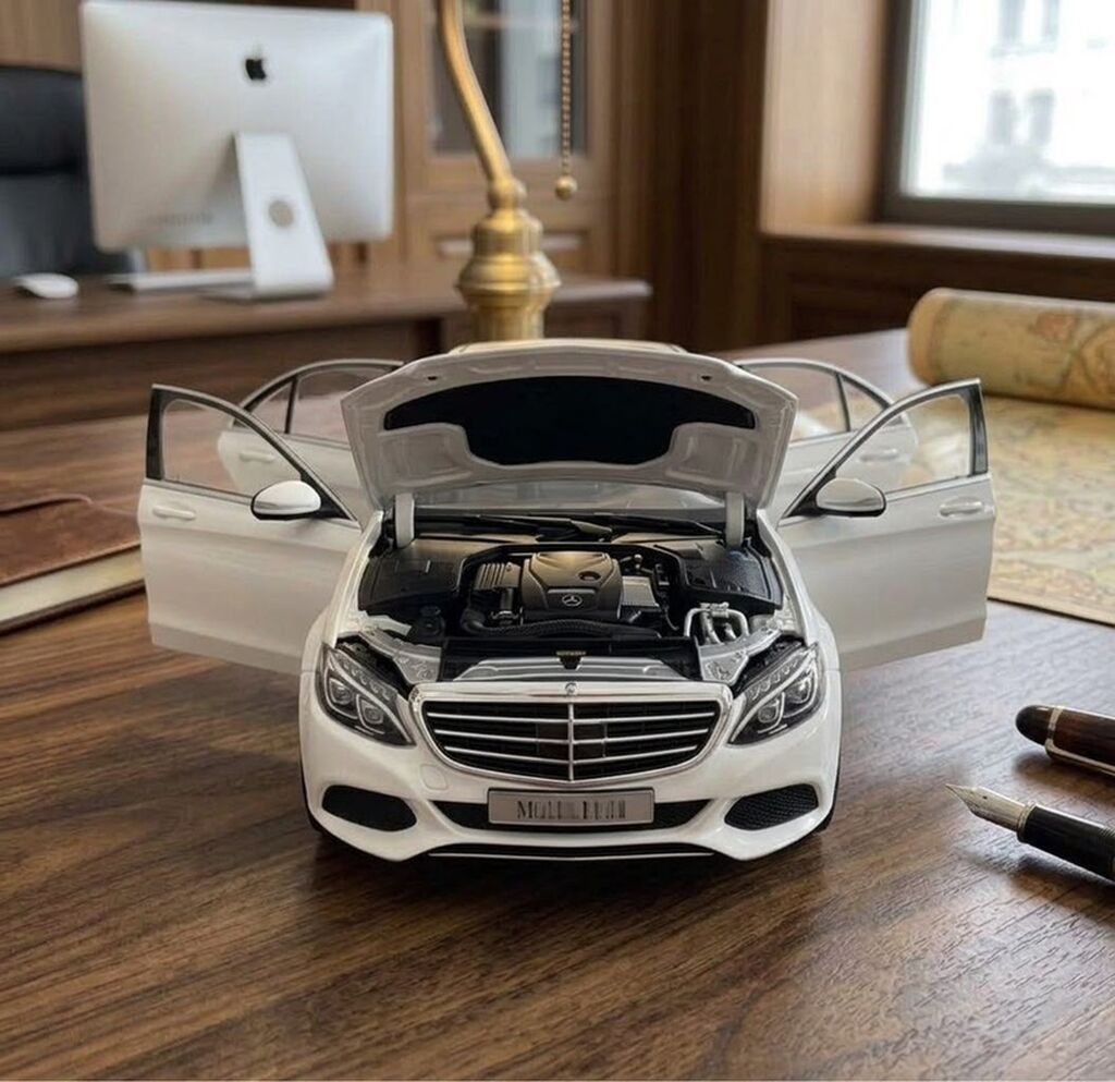Məhsul: Mercedes‑Benz C‑Class sedan metal model avtomobil (masaüstü — Oyuncaq nəqliyyatı, Bakı (8)
