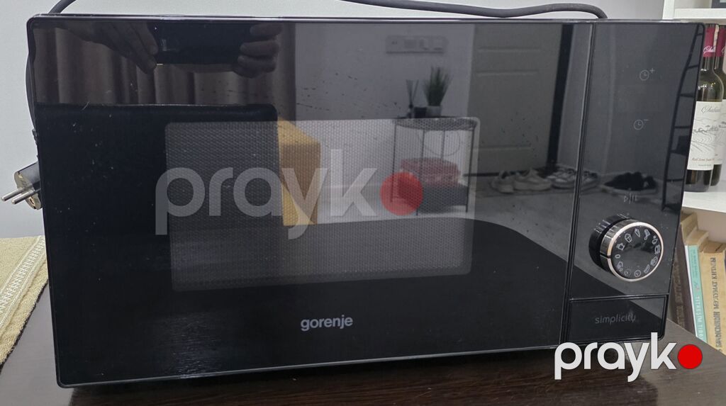 Gorenje Simplicity mikrodalğalı soba - Rəng: tam şüşə qara ön panel — Mikrodalğalı sobalar, Bakı (2)