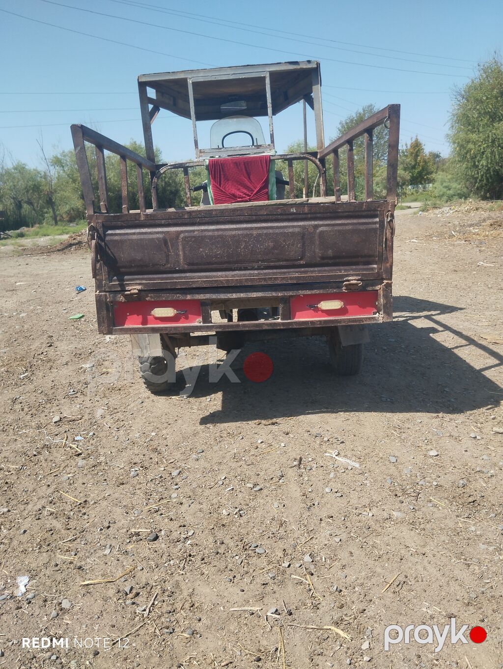 Yükdaşıma üçtəkərli motosiklet (tricycle) - Ön hissə motosiklet, arxa — Motosikletlər, Kürdəmir (2)