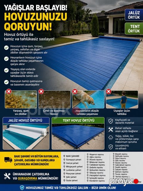 Hovuz üçün örtük — Bakı