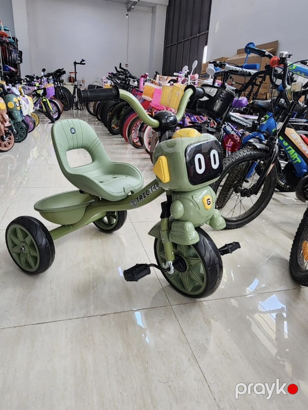 Uşaq üçtəkərli velosiped – robot dizaynlı - 3 təkərli sabit — Uşaq velosipedləri, Xırdalan (2)