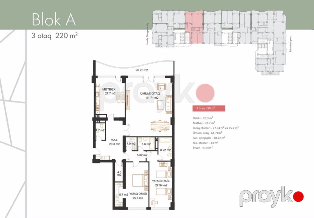 Satılır 4 otaqlı yeni tikili 220 m² — Mənzil, Bakı (2)