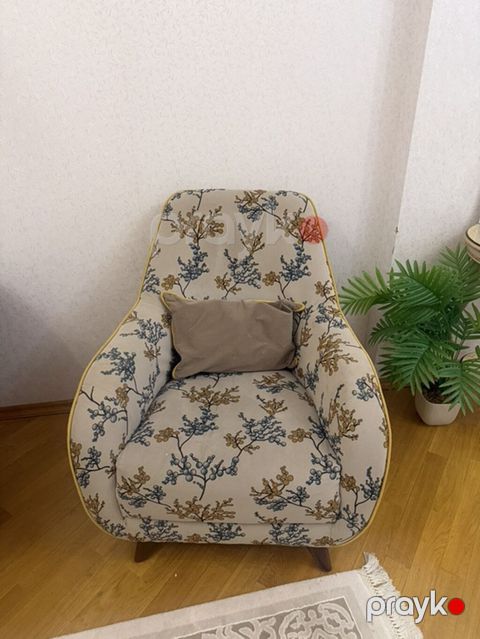 Geniş və rahat oturacaqlı dekorativ kreslo - Model: yumşaq — Bakı