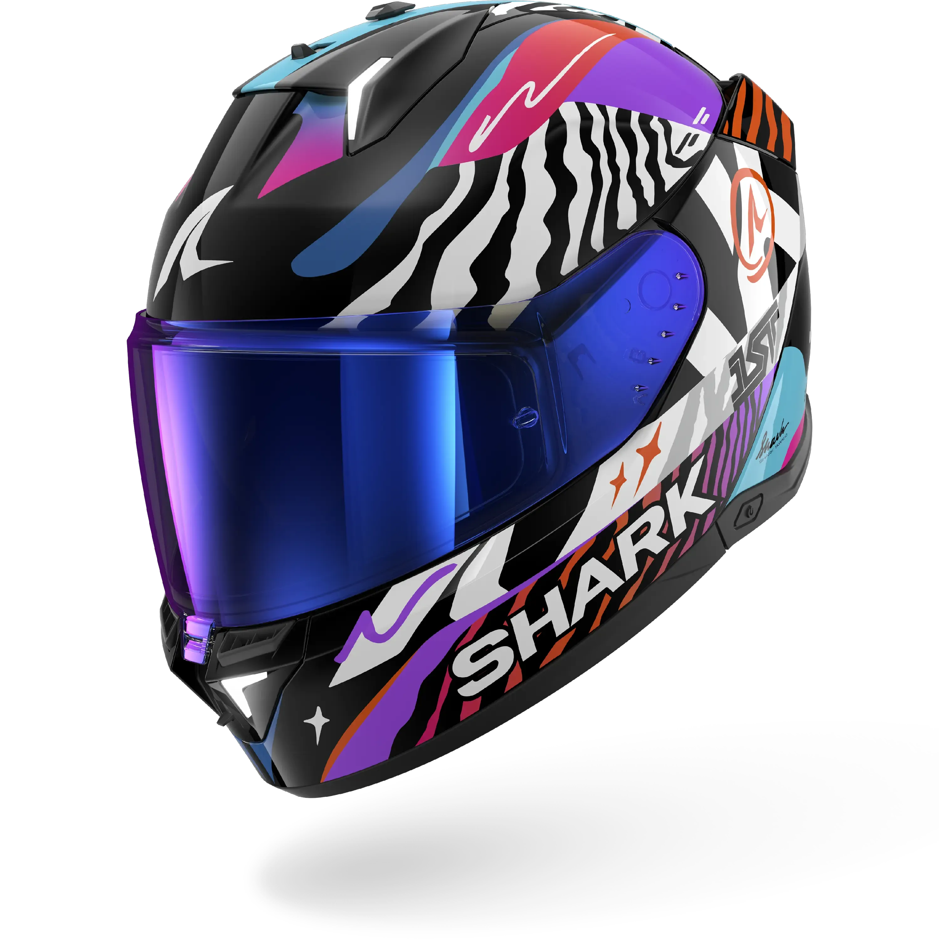 Dəbilqə Shark Skwal i3 Speed-fancy Black White Orange, XXL (HE0816EKWOXXL) — Bakı