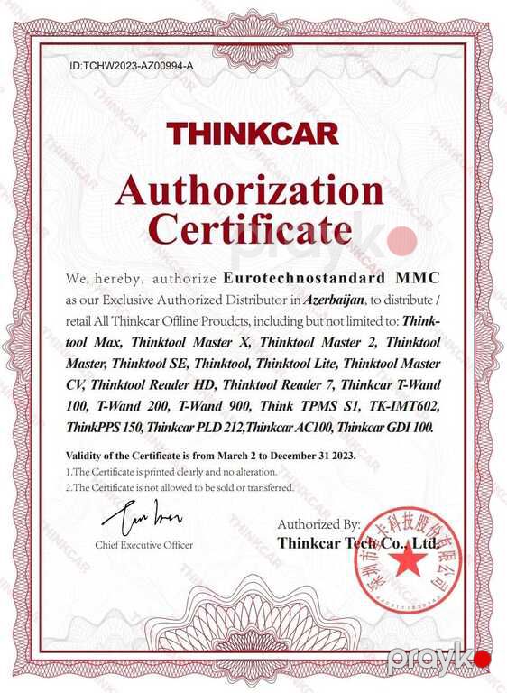 Elektromobillər üçün diaqnostika skaner "ThinkcarCE" — Ehtiyat hissələri və aksesuarlar, Bakı (7)