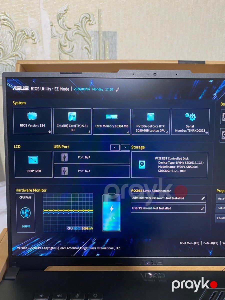Noutbuk Asus Tuf F15 Core 5 — Noutbuklar, Bakı (4)